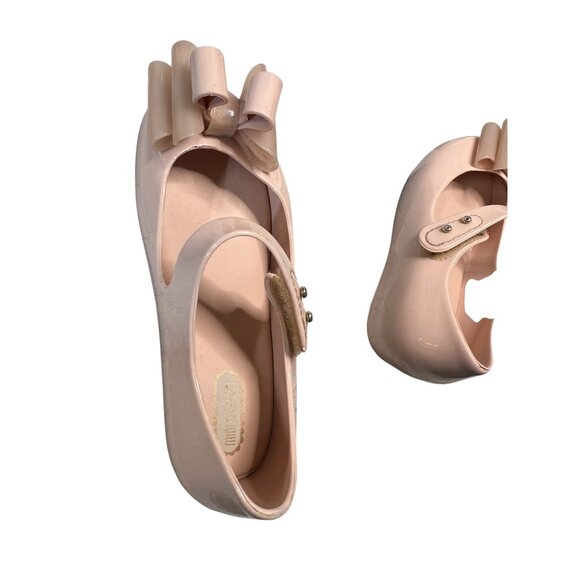 Mini Melissa Ultragirl Sweet Pink Bow Toddler Shoes Size 5 - Picture 7 of 16